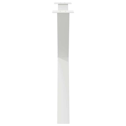Eettafelpoten 2 st X-vormig 90x(72-73) cm staal wit