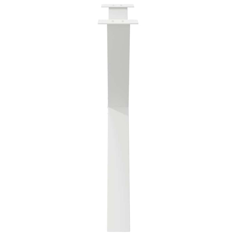 Eettafelpoten 2 st X-vormig 90x(72-73) cm staal wit