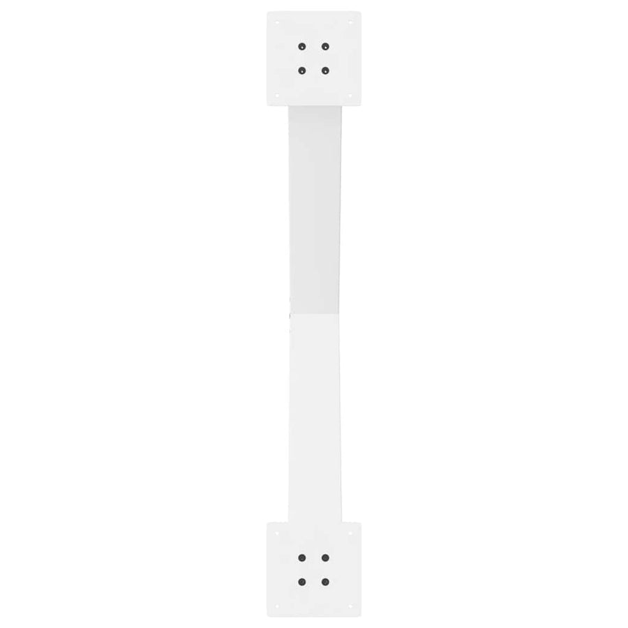 Eettafelpoten 2 st X-vormig 90x(72-73) cm staal wit