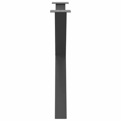 Eettafelpoten 2 st X-vormig 90x(72-73) cm staal antraciet