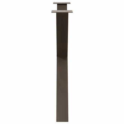 Eettafelpoten 2 st X-vormig 90x(72-73) cm staal naturel