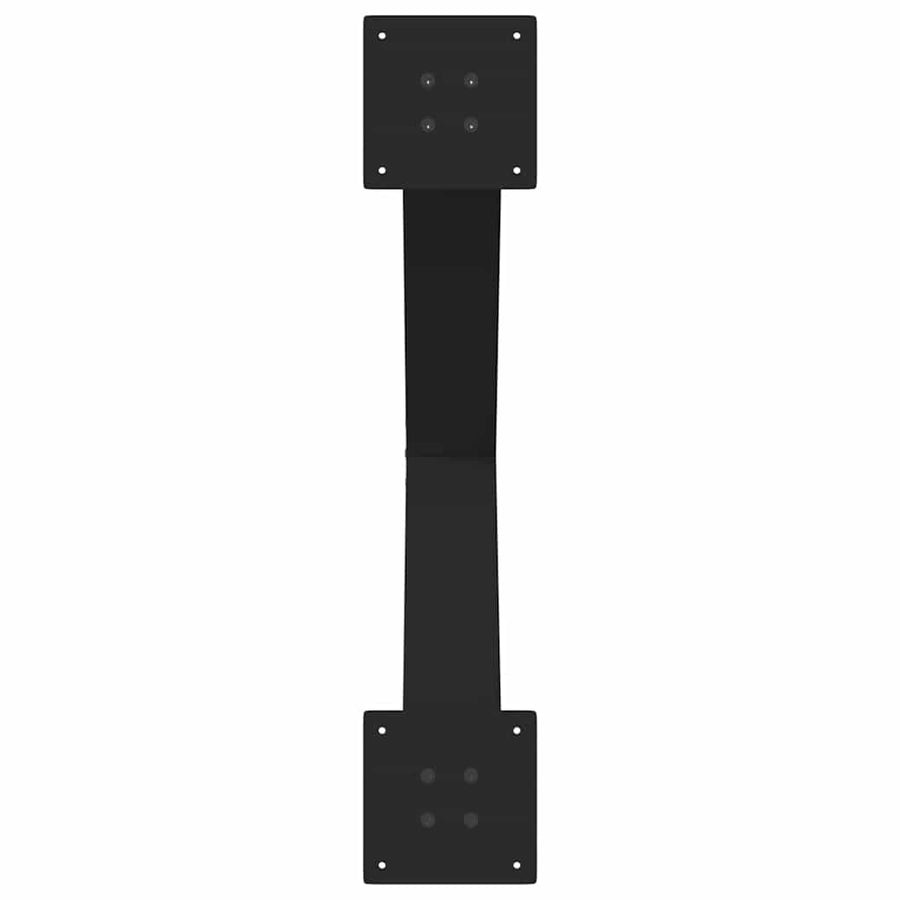 Eettafelpoten 3 st X-vormig 70x(72-73) cm staal zwart