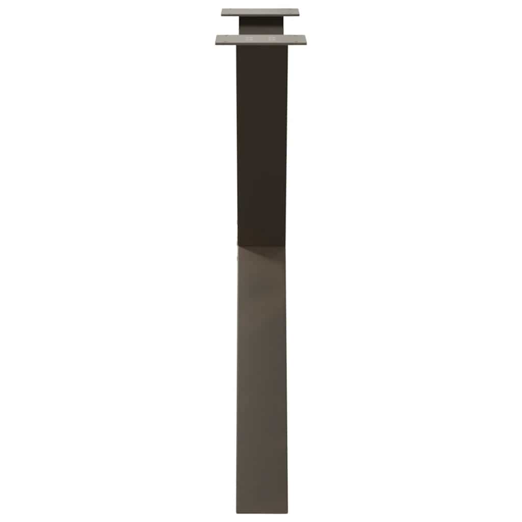 Eettafelpoten X-Vormig 70X(72-73) Cm Staal Naturel 70 x (72-73) cm (80 mm)