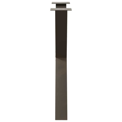 Eettafelpoten X-Vormig 70X(72-73) Cm Staal Naturel 70 x (72-73) cm (80 mm)