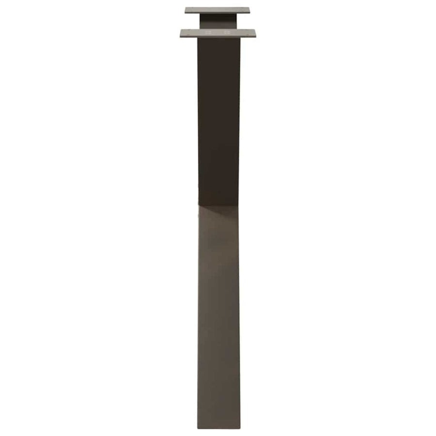 Eettafelpoten X-Vormig 70X(72-73) Cm Staal Naturel 70 x (72-73) cm (80 mm)