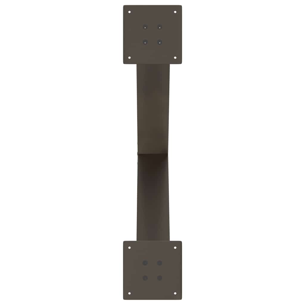 Eettafelpoten X-Vormig 70X(72-73) Cm Staal Naturel 70 x (72-73) cm (80 mm)