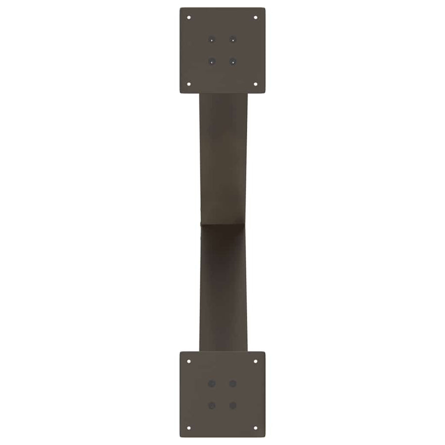 Eettafelpoten X-Vormig 70X(72-73) Cm Staal Naturel 70 x (72-73) cm (80 mm)