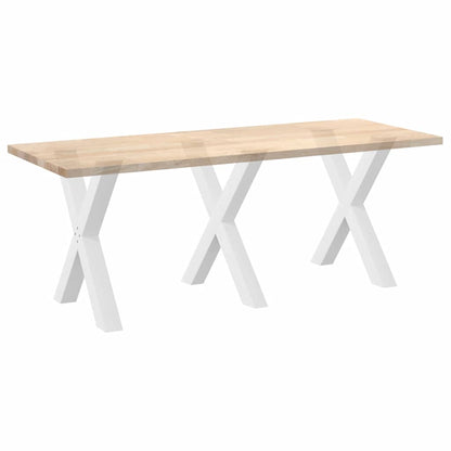 Eettafelpoten X-Vormig 80X(72-73) Cm Staal Wit 3