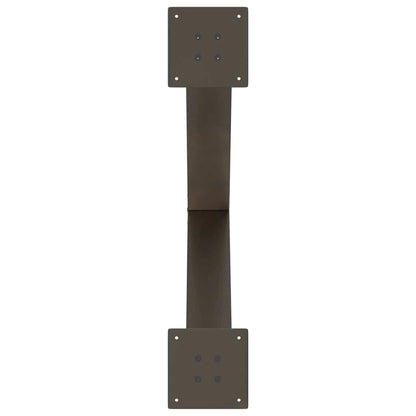 Eettafelpoten X-Vormig 80X(72-73) Cm Staal Naturel 80 x (72-73) cm (80 mm)