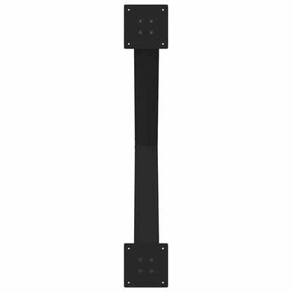 Eettafelpoten 3 st X-vormig 90x(72-73) cm staal zwart