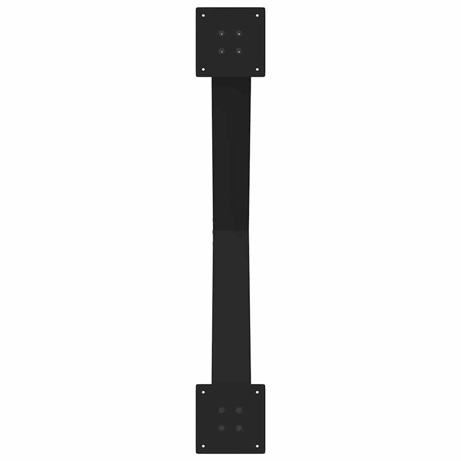 Eettafelpoten 3 st X-vormig 90x(72-73) cm staal zwart