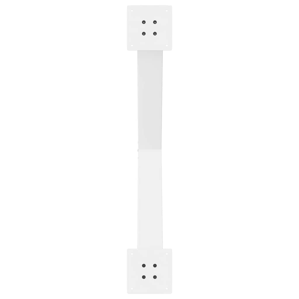 Eettafelpoten 3 st X-vormig 90x(72-73) cm staal wit
