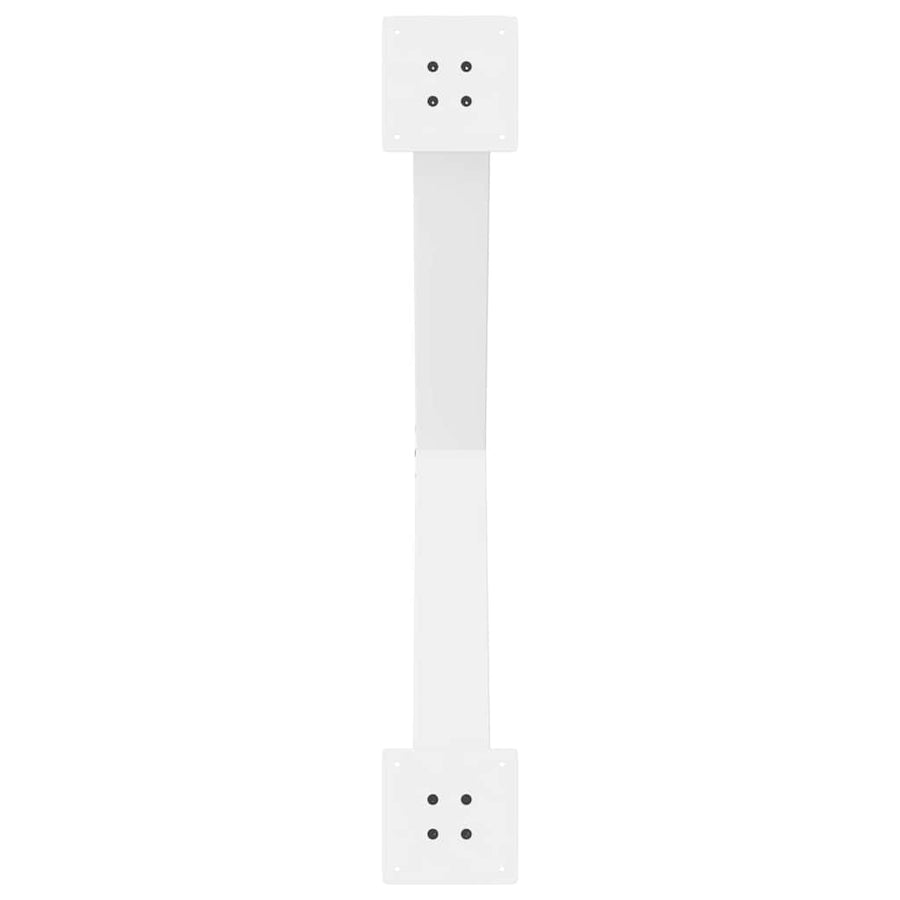 Eettafelpoten 3 st X-vormig 90x(72-73) cm staal wit