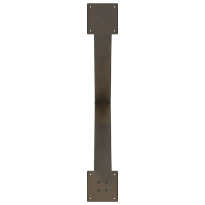 Eettafelpoten X-Vormig 90X(72-73) Cm Staal Naturel 90 x (72-73) cm (80 mm)