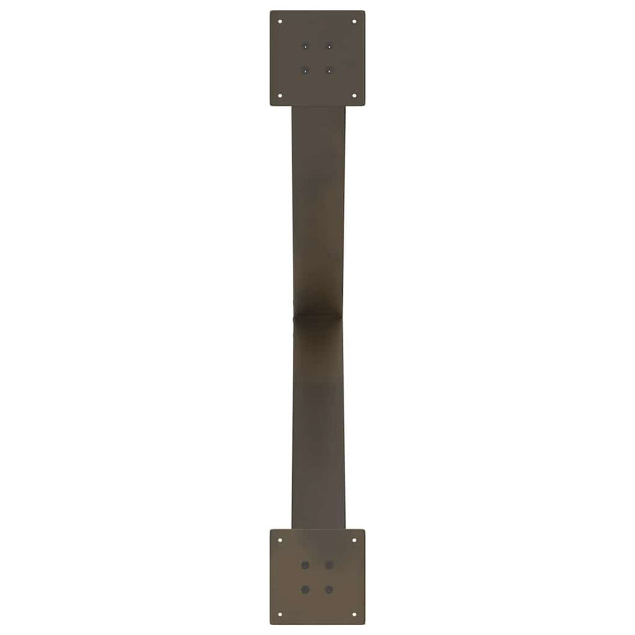 Eettafelpoten X-Vormig 90X(72-73) Cm Staal Naturel 90 x (72-73) cm (80 mm)