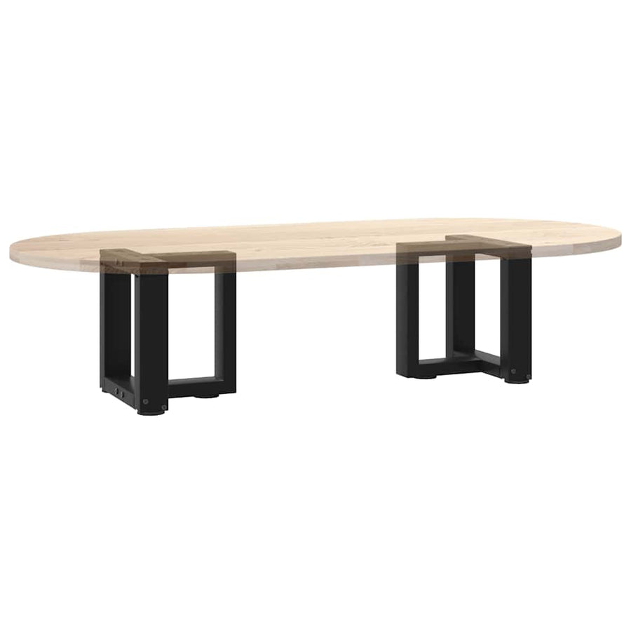 Salontafelpoten 2 st T-vormig 30x25x(30-31) cm staal zwart