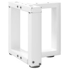 Coffee table legs 2 pcs T-shaped 30x25x(30-31) cm steel white