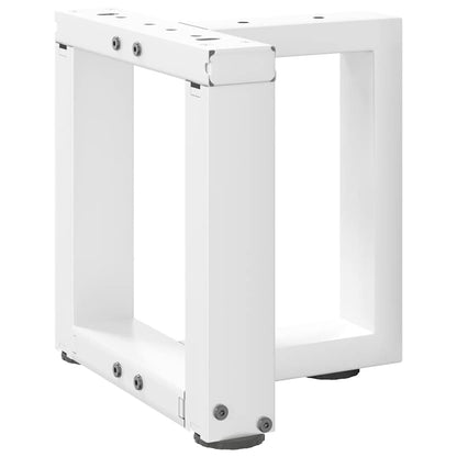 Salontafelpoten 2 st T-vormig 30x25x(30-31) cm staal wit