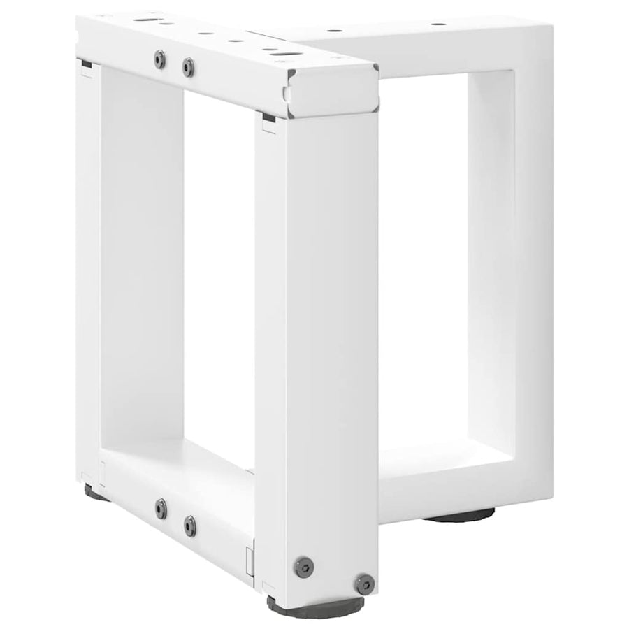 Salontafelpoten 2 st T-vormig 30x25x(30-31) cm staal wit