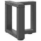 Salontafelpoten 2 st T-vormig 30x25x30-31 cm staal antraciet
