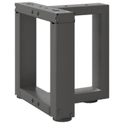 Salontafelpoten 2 st T-vormig 30x25x30-31 cm staal antraciet