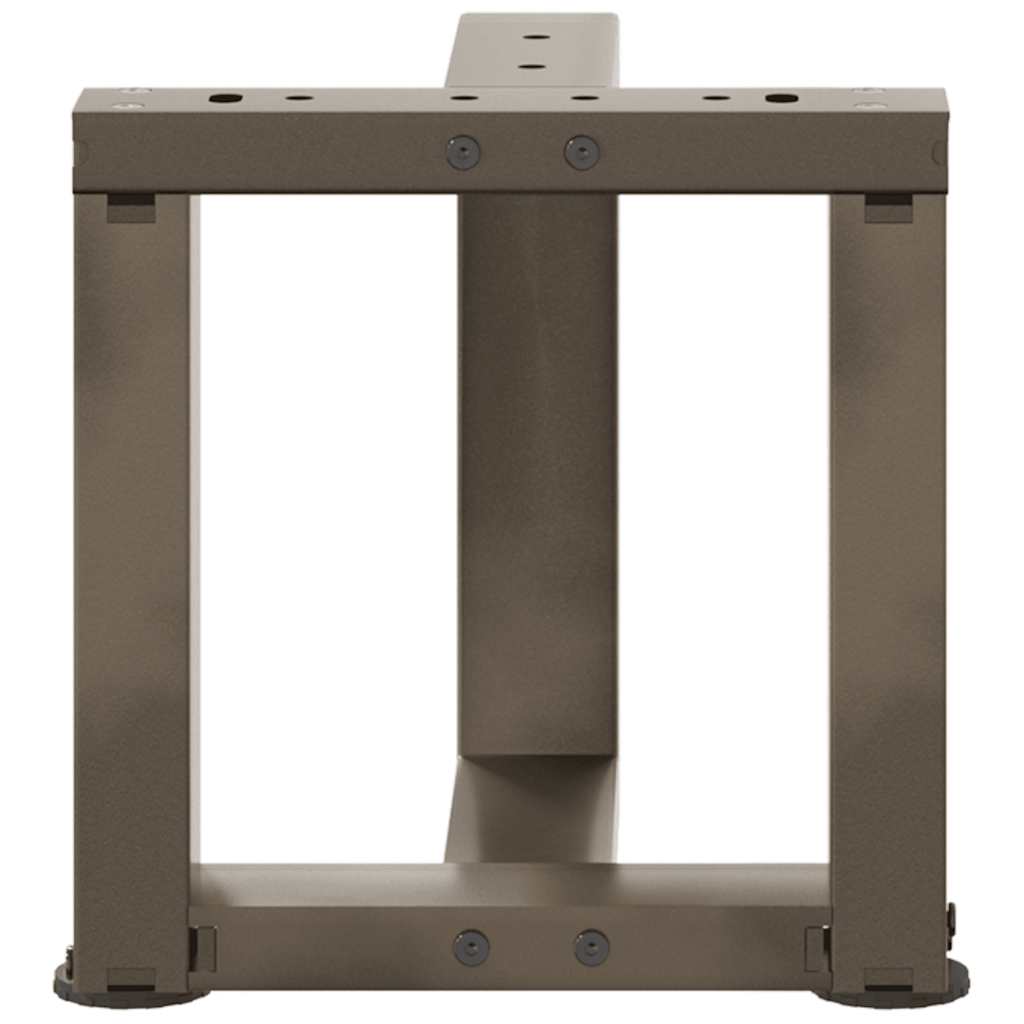 Salontafelpoten 2 St T-Vormig Staal Naturel 30 x 25 x (30-31) cm