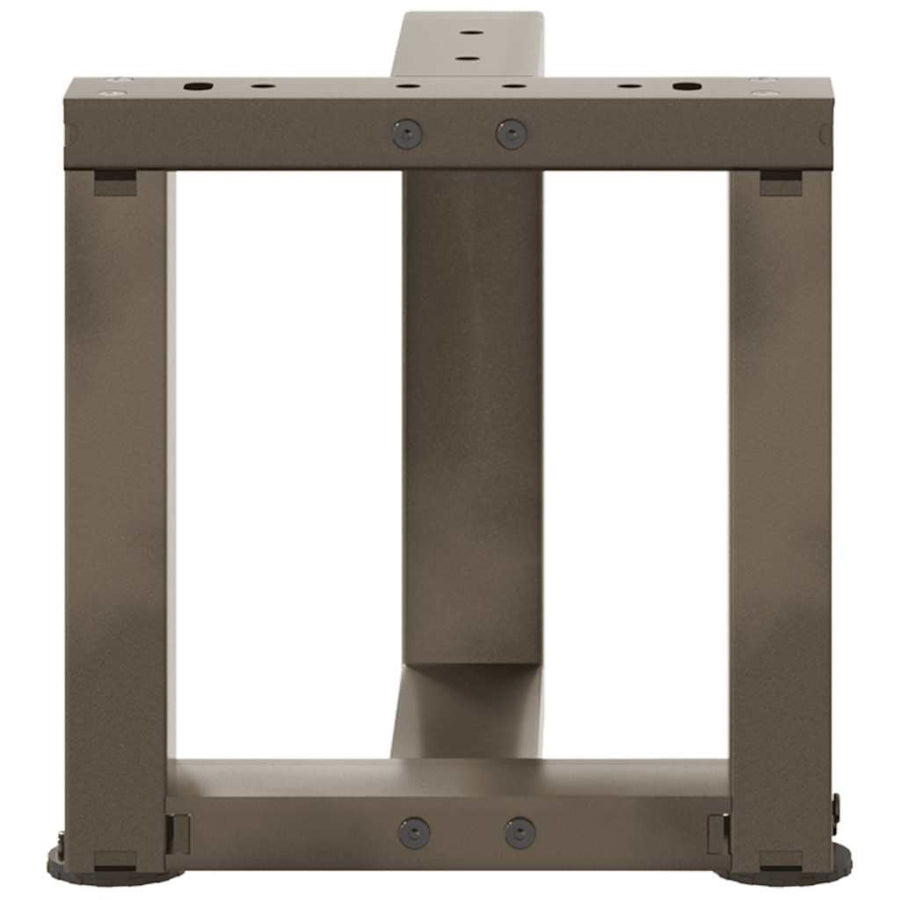 Salontafelpoten 2 St T-Vormig Staal Naturel 30 x 25 x (30-31) cm