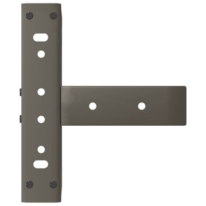 Salontafelpoten 2 St T-Vormig Staal Naturel 30 x 25 x (30-31) cm