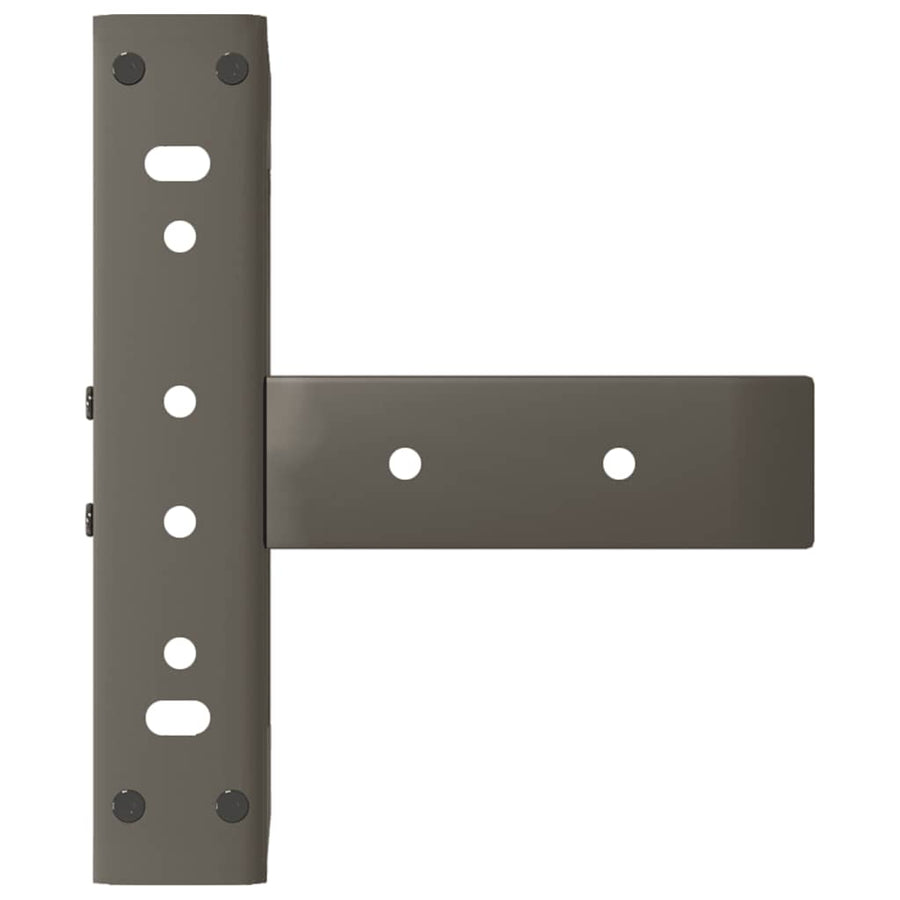 Salontafelpoten 2 St T-Vormig Staal Naturel 30 x 25 x (30-31) cm