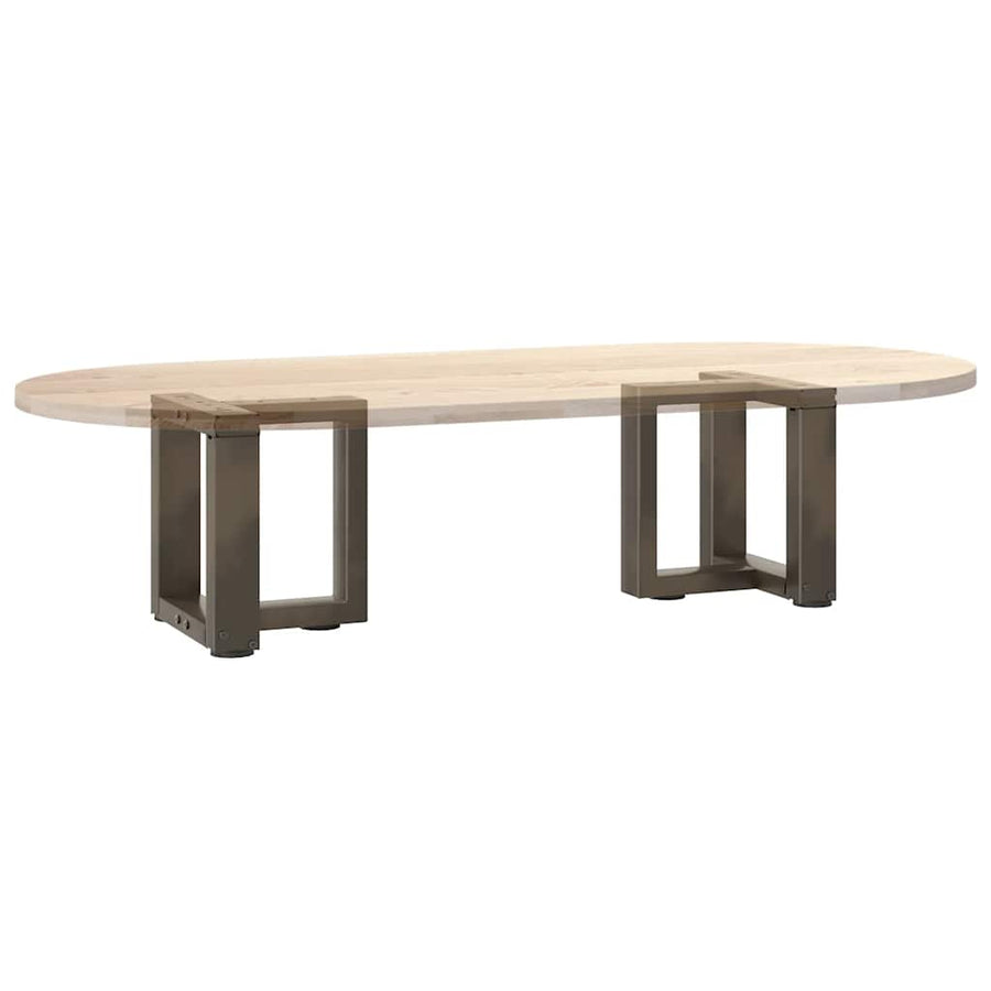 Salontafelpoten 2 St T-Vormig Staal Naturel 30 x 25 x (30-31) cm