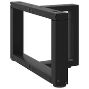 Salontafelpoten 2 st T-vormig 40x25x30 cm staal zwart
