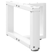 Salontafelpoten 2 st T-vormig 40x25x30 cm staal wit