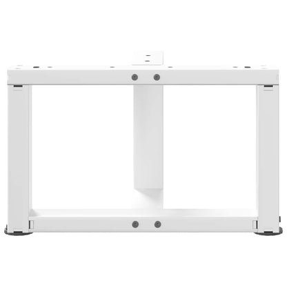 Salontafelpoten 2 st T-vormig 40x25x(30-31) cm staal wit