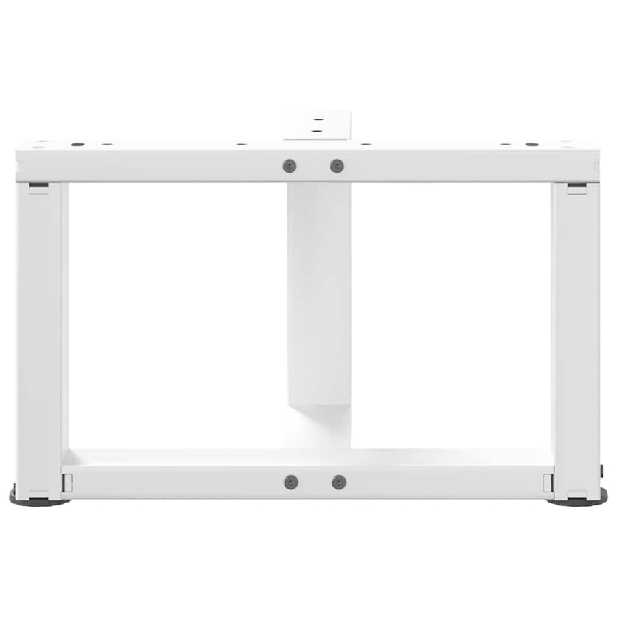 Salontafelpoten 2 st T-vormig 40x25x(30-31) cm staal wit