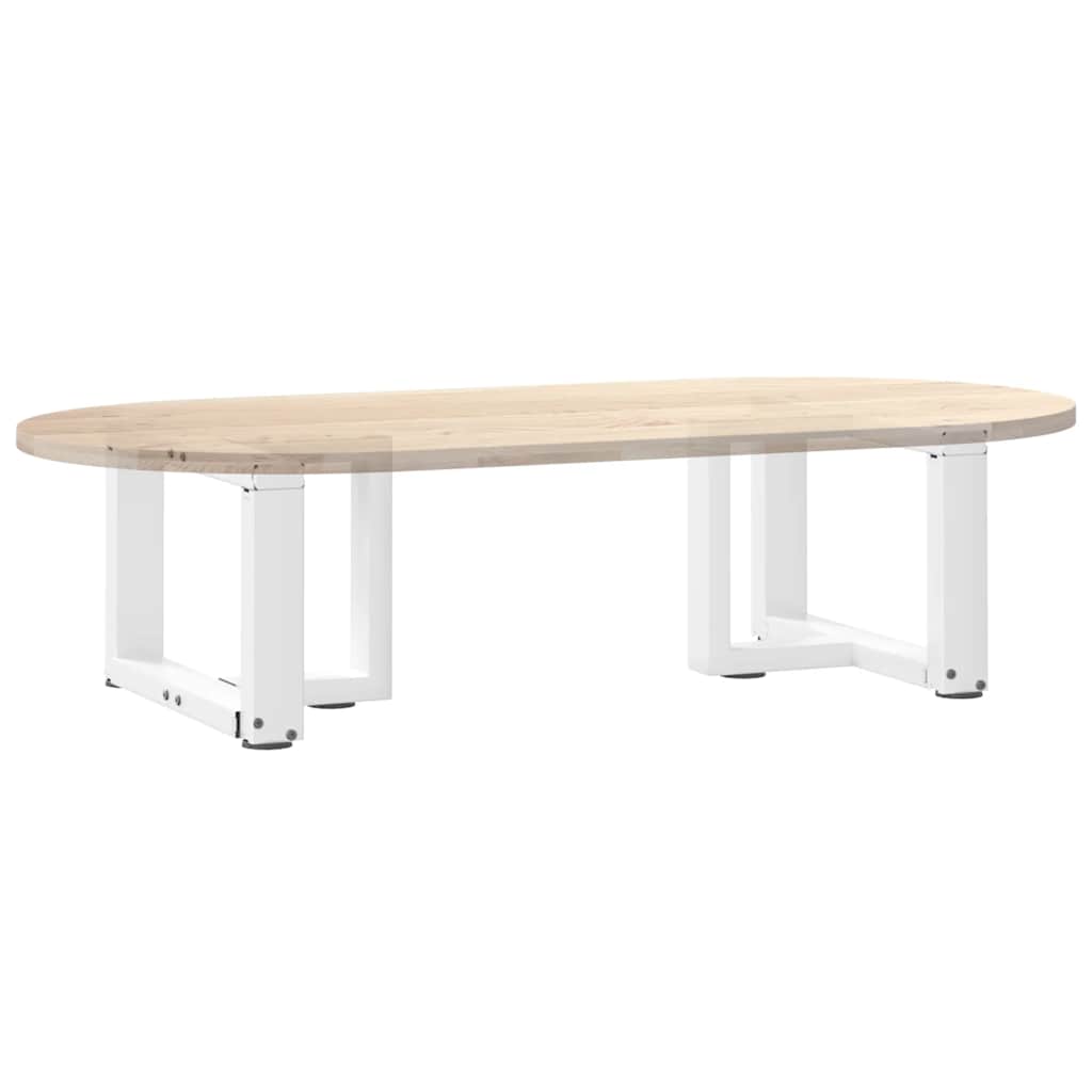 Salontafelpoten 2 st T-vormig 40x25x(30-31) cm staal wit