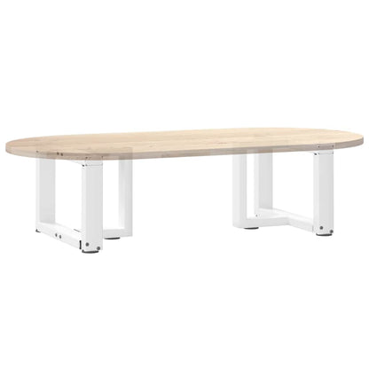 Salontafelpoten 2 st T-vormig 40x25x(30-31) cm staal wit