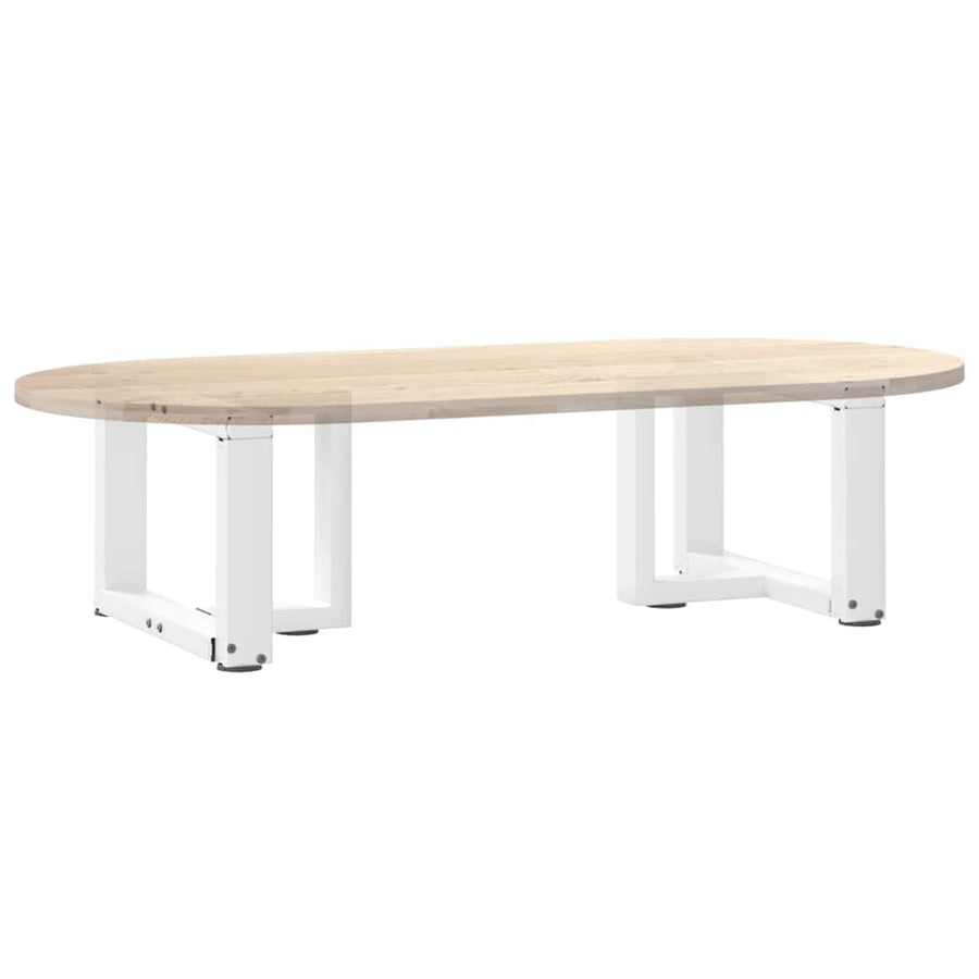 Salontafelpoten 2 st T-vormig 40x25x(30-31) cm staal wit