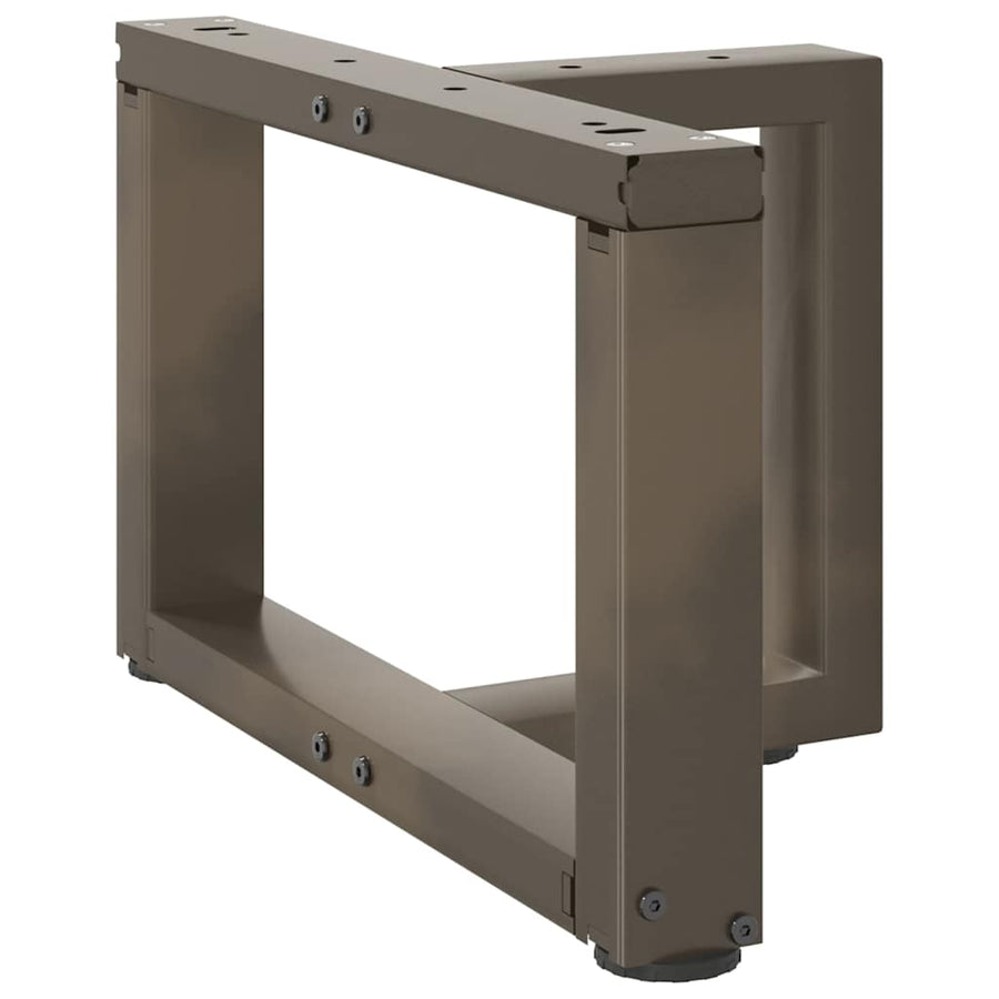 Salontafelpoten 2 St T-Vormig Staal Naturel 40 x 25 x (30-31) cm