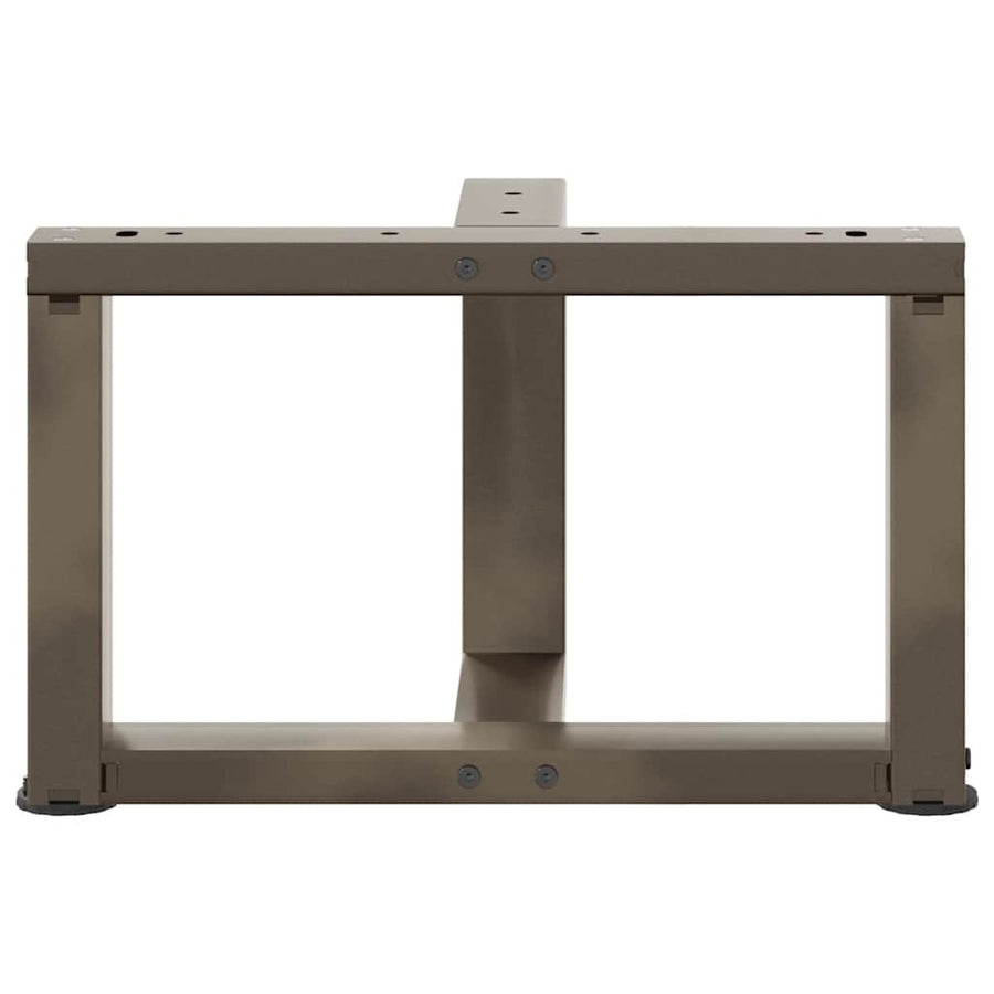 Salontafelpoten 2 St T-Vormig Staal Naturel 40 x 25 x (30-31) cm