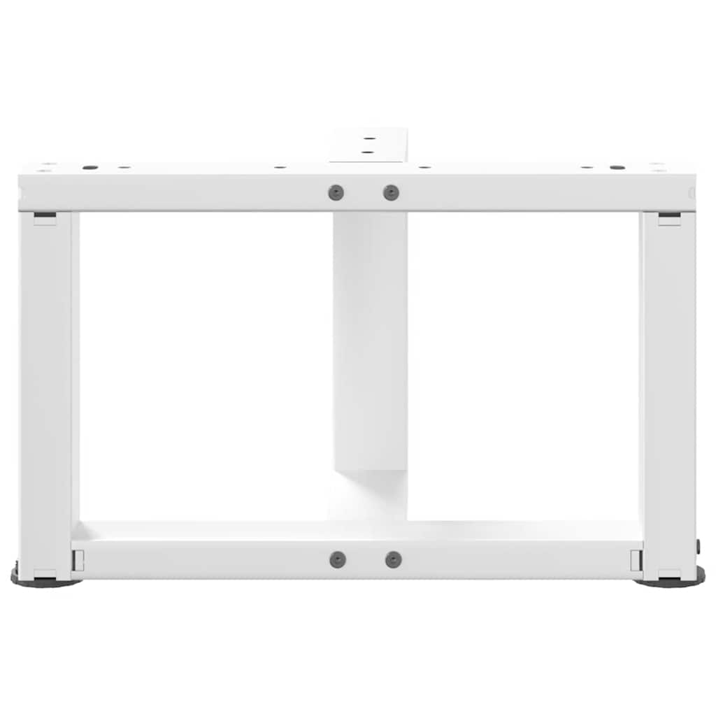 Salontafelpoten 2 st T-vormig 50x25x(30-31) cm staal wit