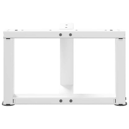 Salontafelpoten 2 st T-vormig 50x25x(30-31) cm staal wit