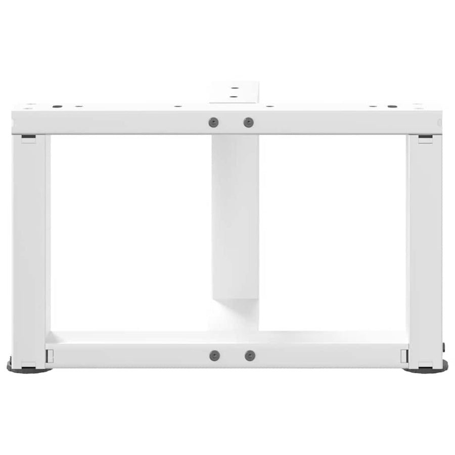 Salontafelpoten 2 st T-vormig 50x25x(30-31) cm staal wit