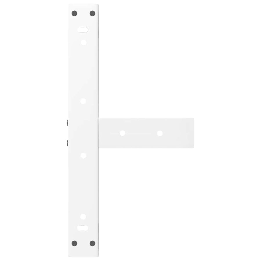 Salontafelpoten 2 st T-vormig 50x25x(30-31) cm staal wit