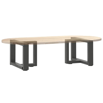 Salontafelpoten 2 st T-vormig 50x25x(30-31) cm staal antraciet