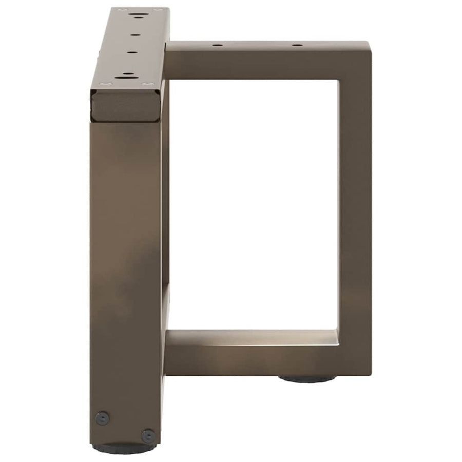 Salontafelpoten 2 St T-Vormig Staal Naturel 50 x 25 x (30-31) cm
