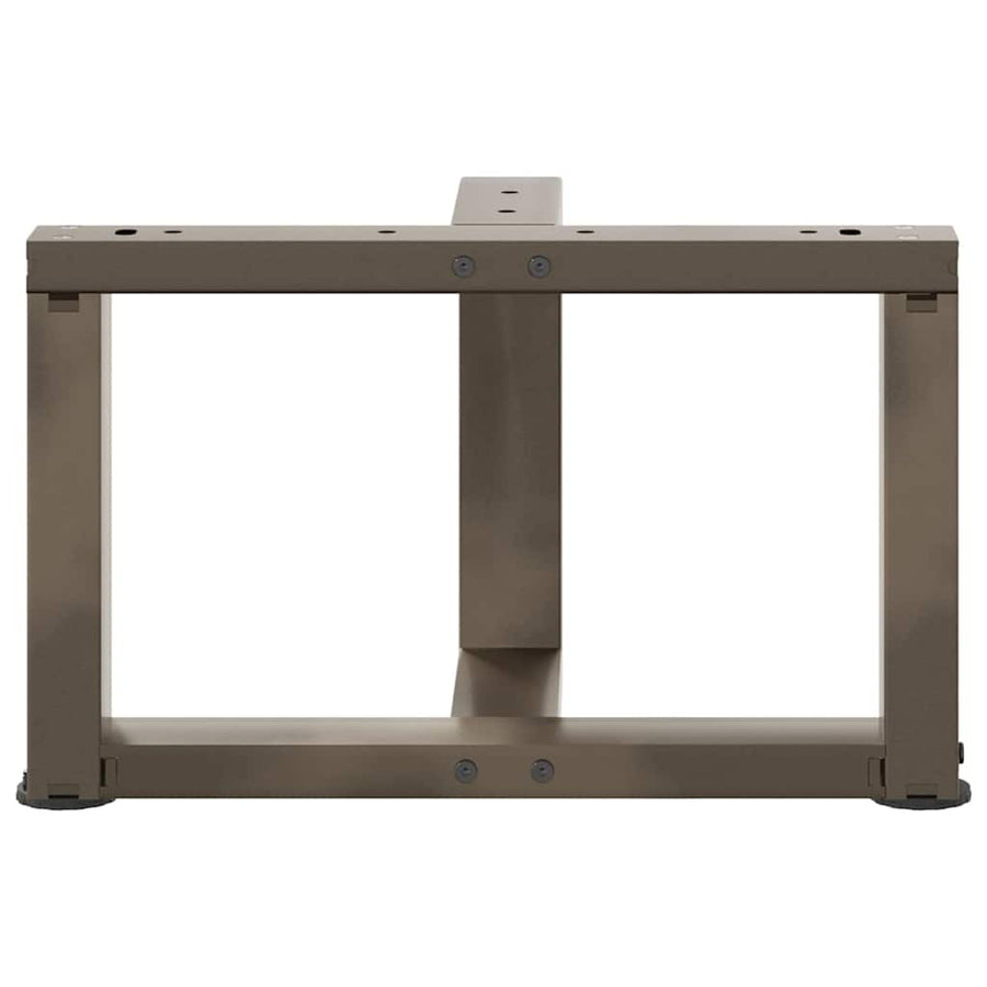 Salontafelpoten 2 St T-Vormig Staal Naturel 50 x 25 x (30-31) cm