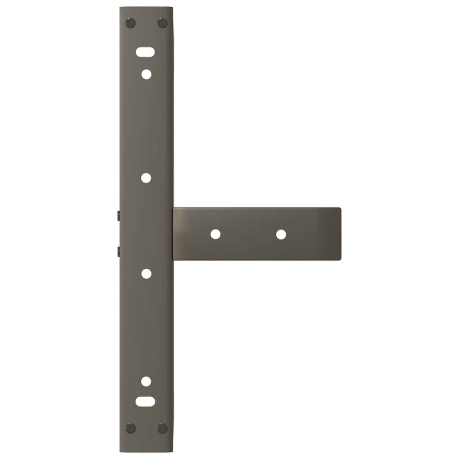 Salontafelpoten 2 St T-Vormig Staal Naturel 50 x 25 x (30-31) cm