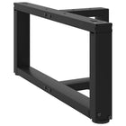 Tafelpoten 2 st T-vormig 60x25x30 cm staal zwart