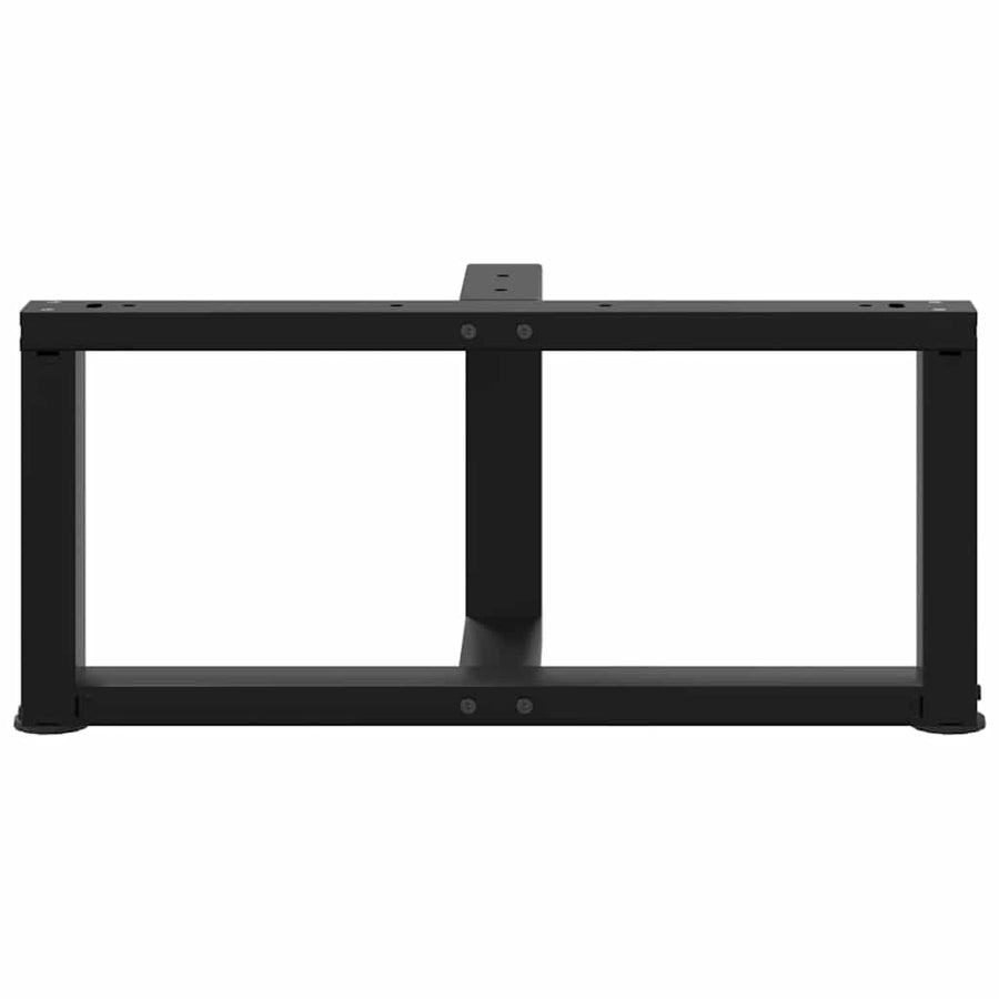 Salontafelpoten 2 st T-vormig 60x25x(30-31) cm staal zwart