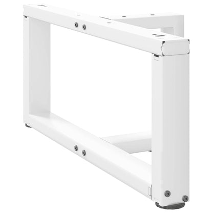 Salontafelpoten 2 st T-vormig 60x25x(30-31) cm staal wit